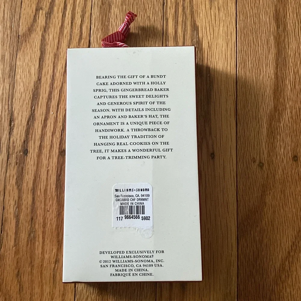 Williams-Sonoma Gingerbread Chef Ornament